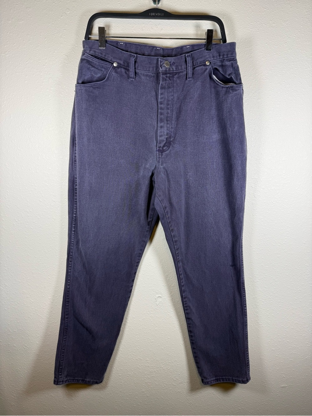 Wrangler Women's Purple Jeans Size 17/18x32 High Rise Straight Leg Vintage USA